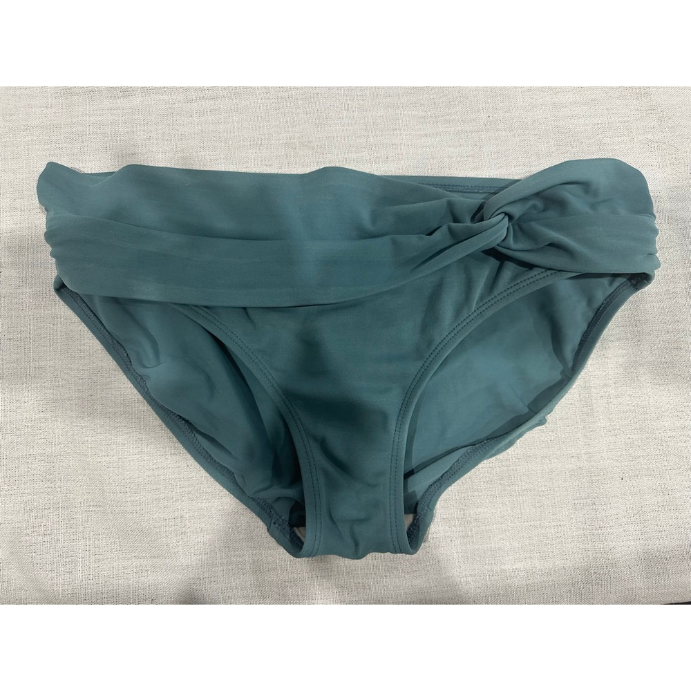 Women's Unbranded Green Knot Front High Waist Swimsuit Bottom L
